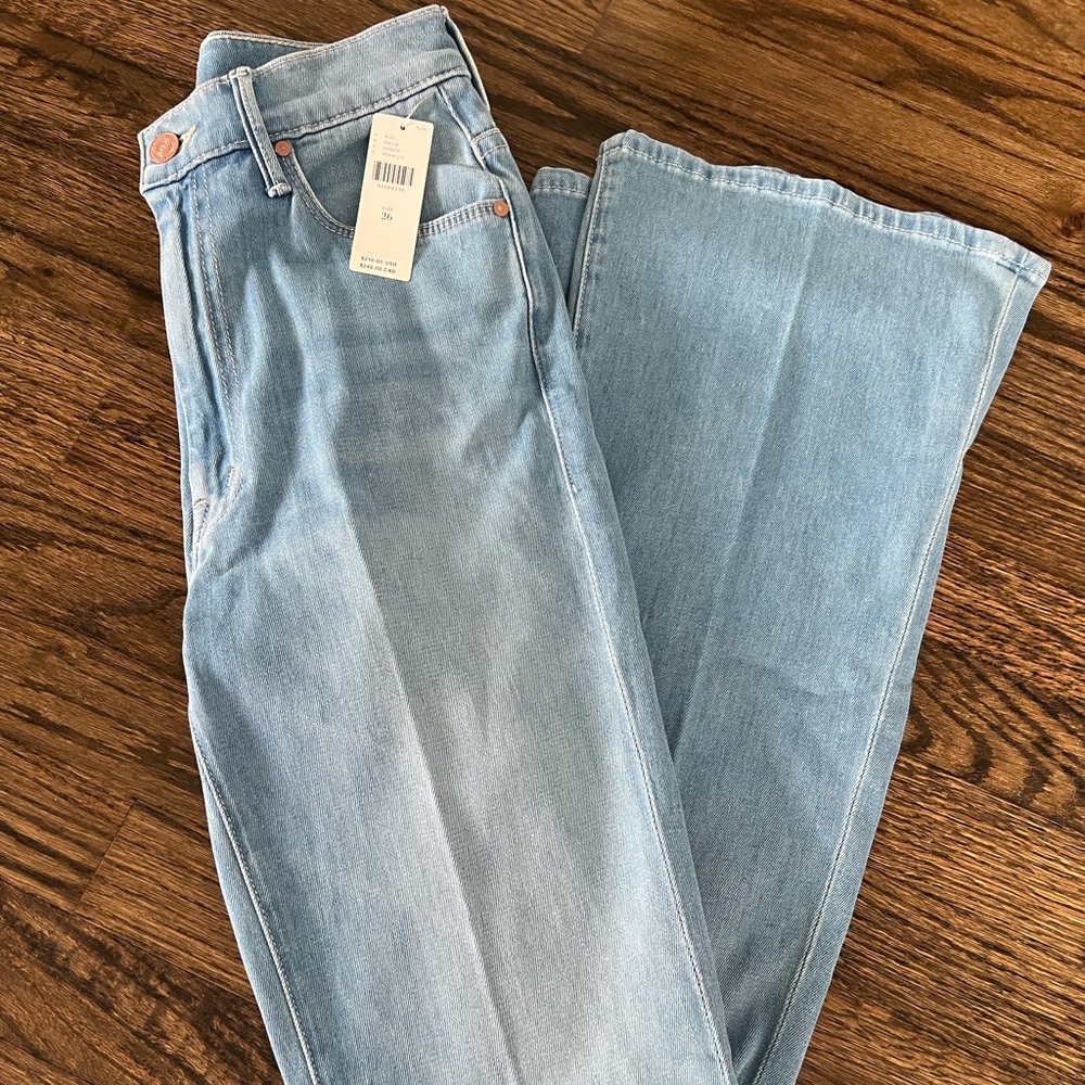 MOTHER Light Blue Flare Jeans